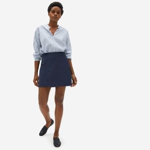 Everlane NWOT The Mini Skirt Sz 2 Navy